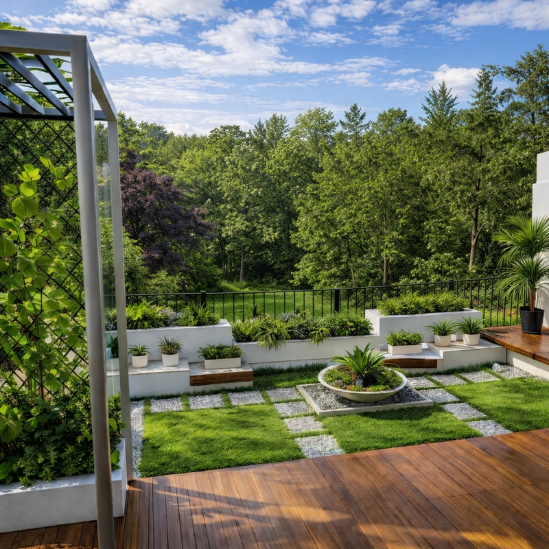 Landscape greenery design 